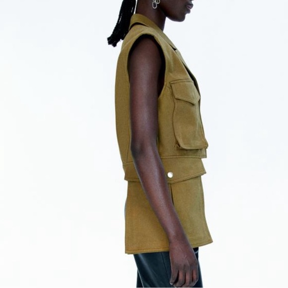 Studio collection twill utility vest - Picture 5 of 10